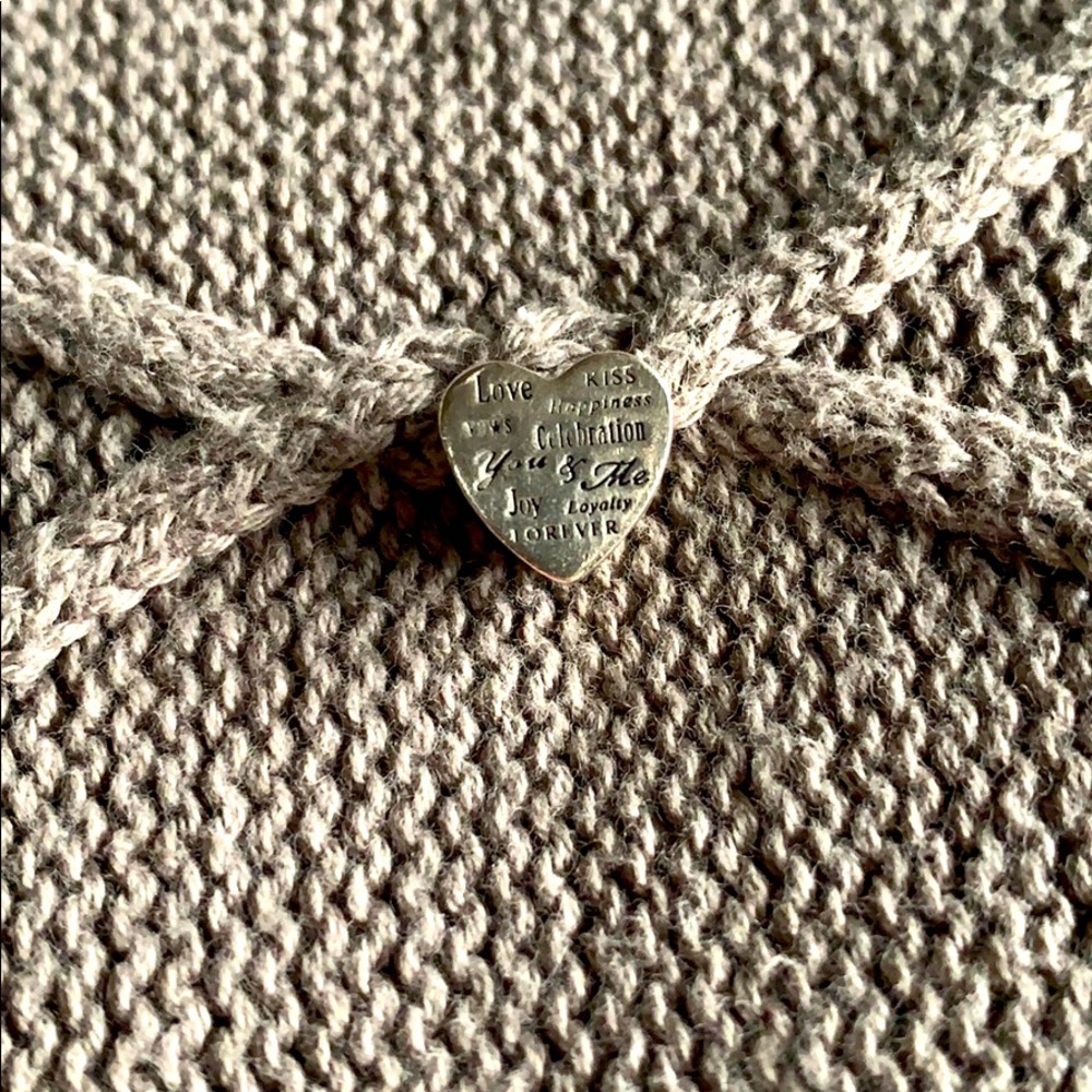 Pandora Heart Love Word Charm